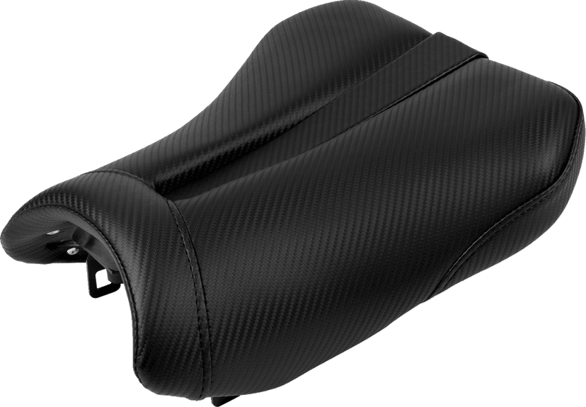 SADDLEMEN 0810-1116 Gel Channel™ Track Carbon Fiber Sport Seat - Black - GSXR 600/750 — image 1 of 5