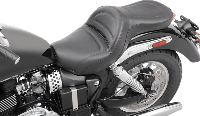SADDLEMEN 0810-1515 Seat - Explorer™ - without Backrest - Stitched - Black - America