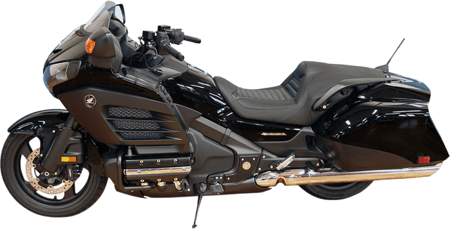 MUSTANG 0810-1580 Seat - Tripper Fastback™ - Front Tuck-n-Roll - Black - F6B — image 3 of 3