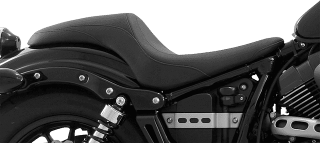 MUSTANG 0810-1595 Seat - Tripper Fastback™ - Smooth - Black - Bolt — image 4 of 4