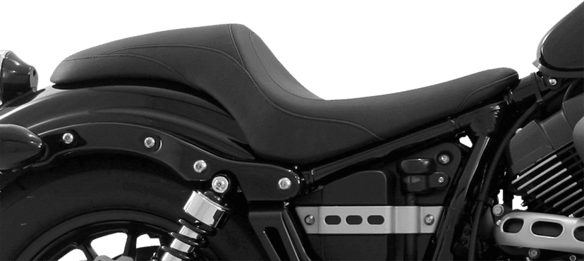 MUSTANG 0810-1595 Seat - Tripper Fastback™ - Smooth - Black - Bolt — image 4 of 4