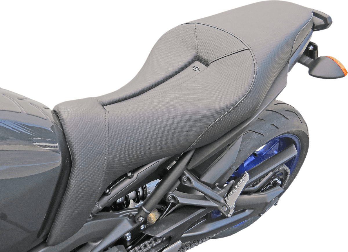 SADDLEMEN 0810-1621 Gel Channel™ Track Carbon Fiber Sport Seat - Black - FZ09/MT09
