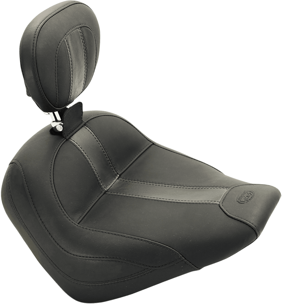 MUSTANG 0810-1827 Solo Seat - Black - Vinyl - Driver's Backrest - Scout '15-'24