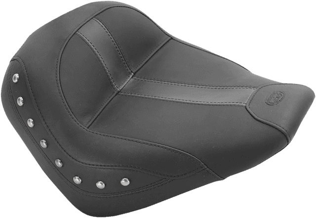 MUSTANG 0810-1836 Solo Seat - Black - Vinyl - Studded - Scout '15-'24