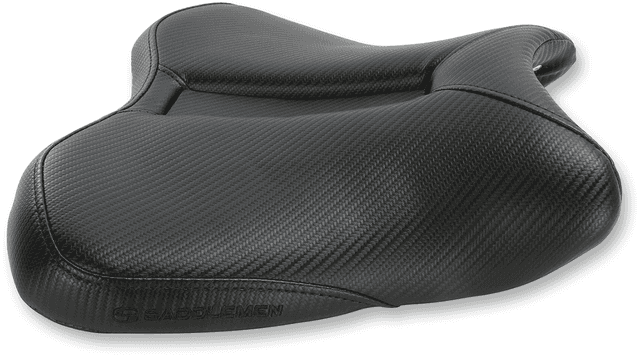 SADDLEMEN 0810-1915 Gel Channel™ Track Carbon Fiber Sport Seat - Black - R1 — image 1 of 3