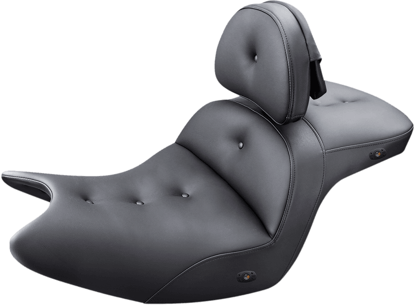 SADDLEMEN 0810-2087 Seat - Roadsofa™ - With Backrest - Pillow Top - Black - Heated