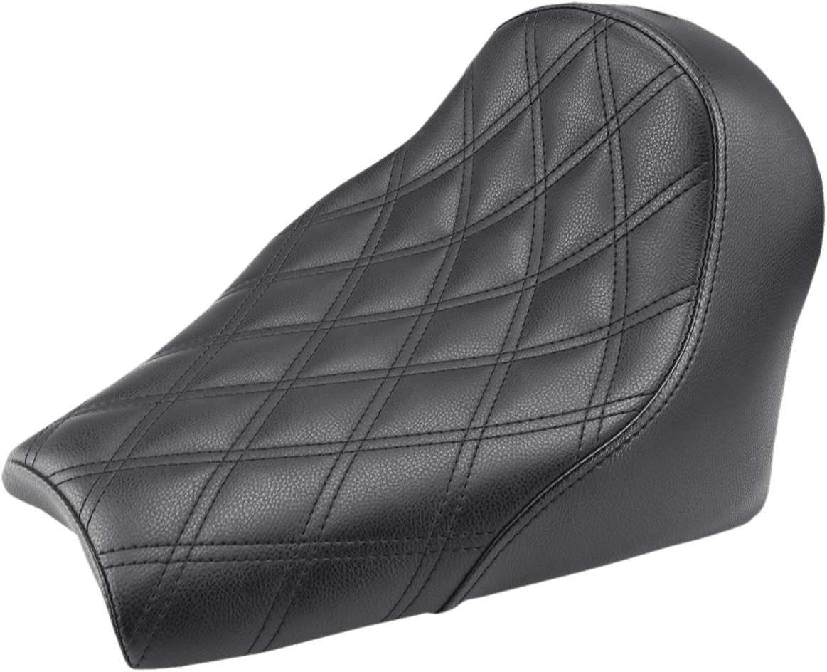 SADDLEMEN 0810-2132 Renegade™ Solo Seat - Lattice Stitched - Black - Scout '18-'24