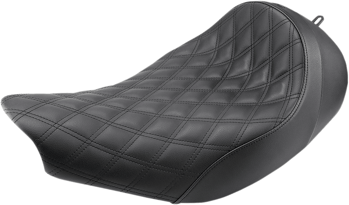 SADDLEMEN 0810-2154 Renegade™ Solo Seat - Lattice Stitched - Black - Indian '14-'25