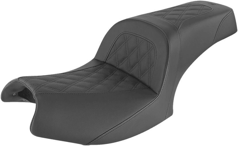 SADDLEMEN 0810-2191 Slim Lattice Stitched Seat - Indian