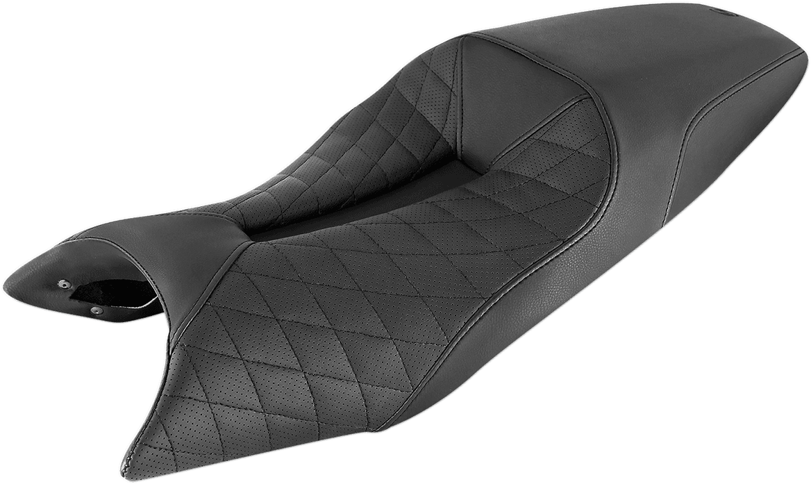 SADDLEMEN 0810-2204 LS Track Seat - Lattice Stitched - Black - FTR1200