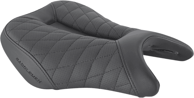 SADDLEMEN 0810-2297 Track Seat - Lattice Stitch - Black - GSX '18-'20