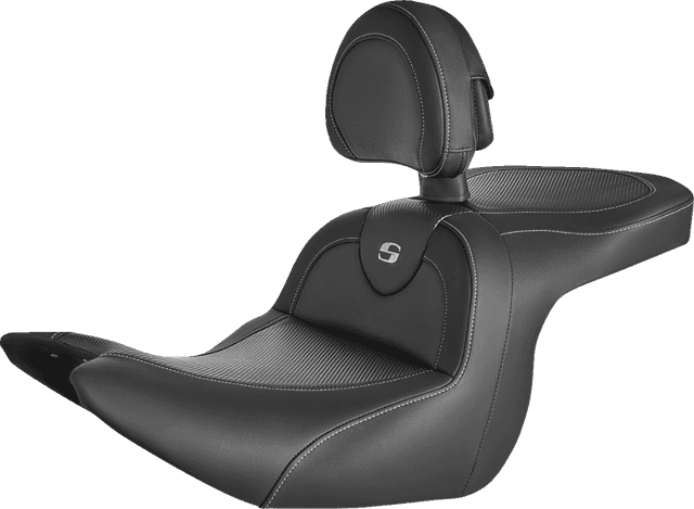 SADDLEMEN 0810-2323 Roadsofa™ Seat - Carbon Fiber - with Backrest - GL1800 '18-'24
