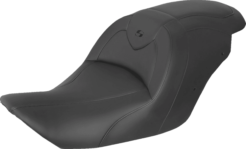 SADDLEMEN 0810-2334 RoadSofa™ Seat - without Backrest - Black/Black Stitching - GL1800 '14-'17