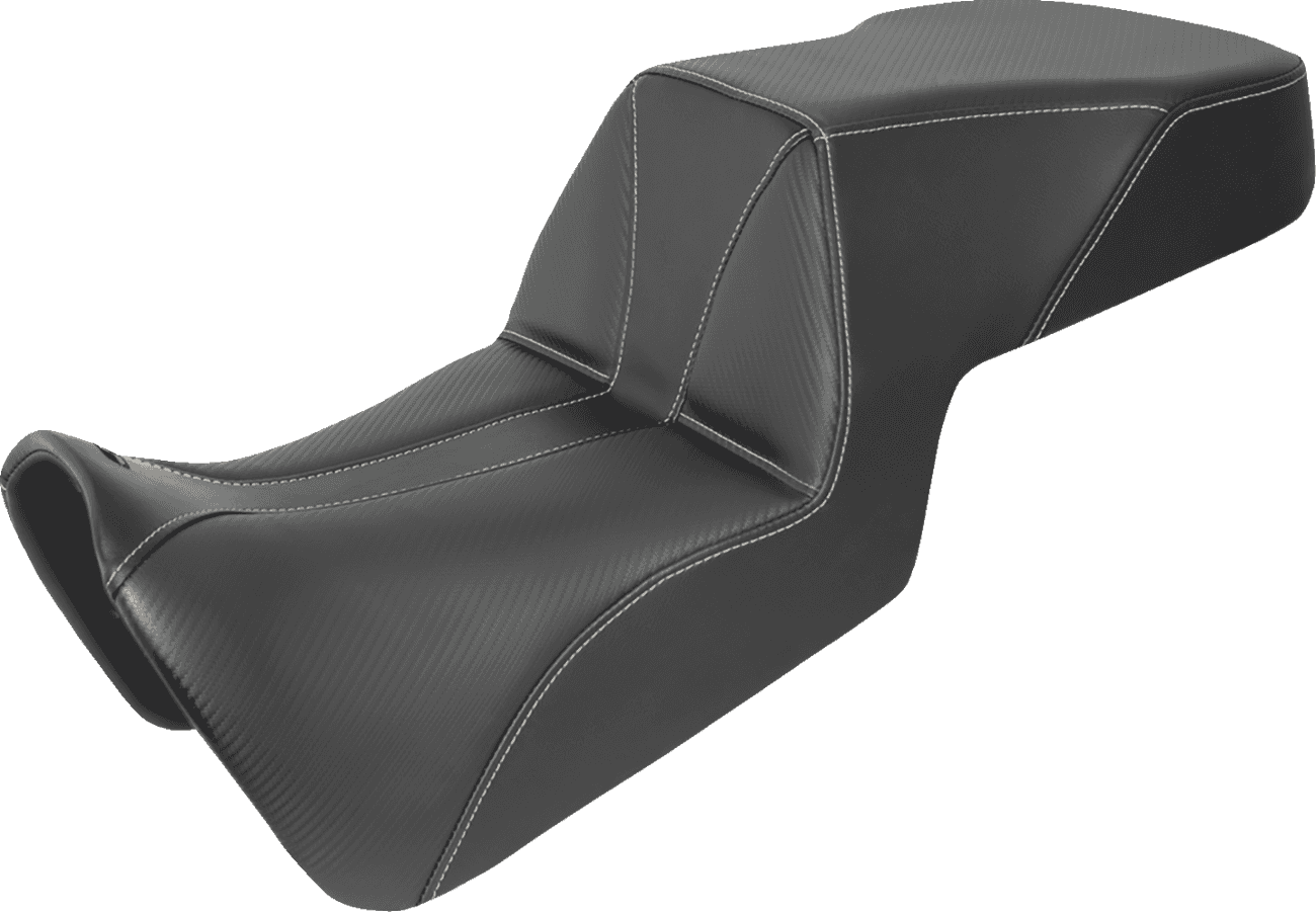 SADDLEMEN 0810-2355 Pan America Adventure Tour Seat - Carbon Fiber/Whisper Black - Low