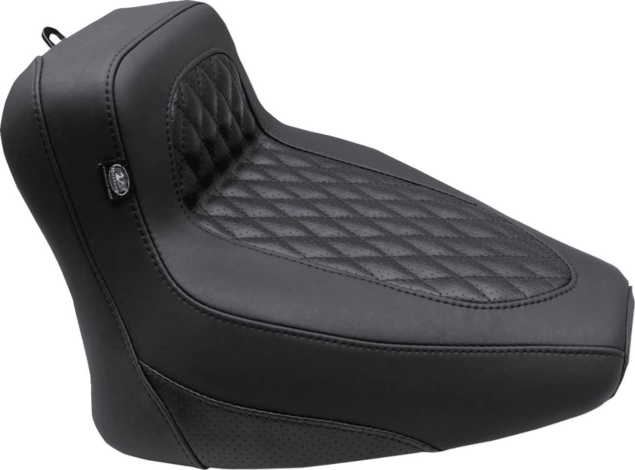 MUSTANG 0810-2381 Squareback Seat - Solo - Black - Diamond Stitch - Chief '22-'24