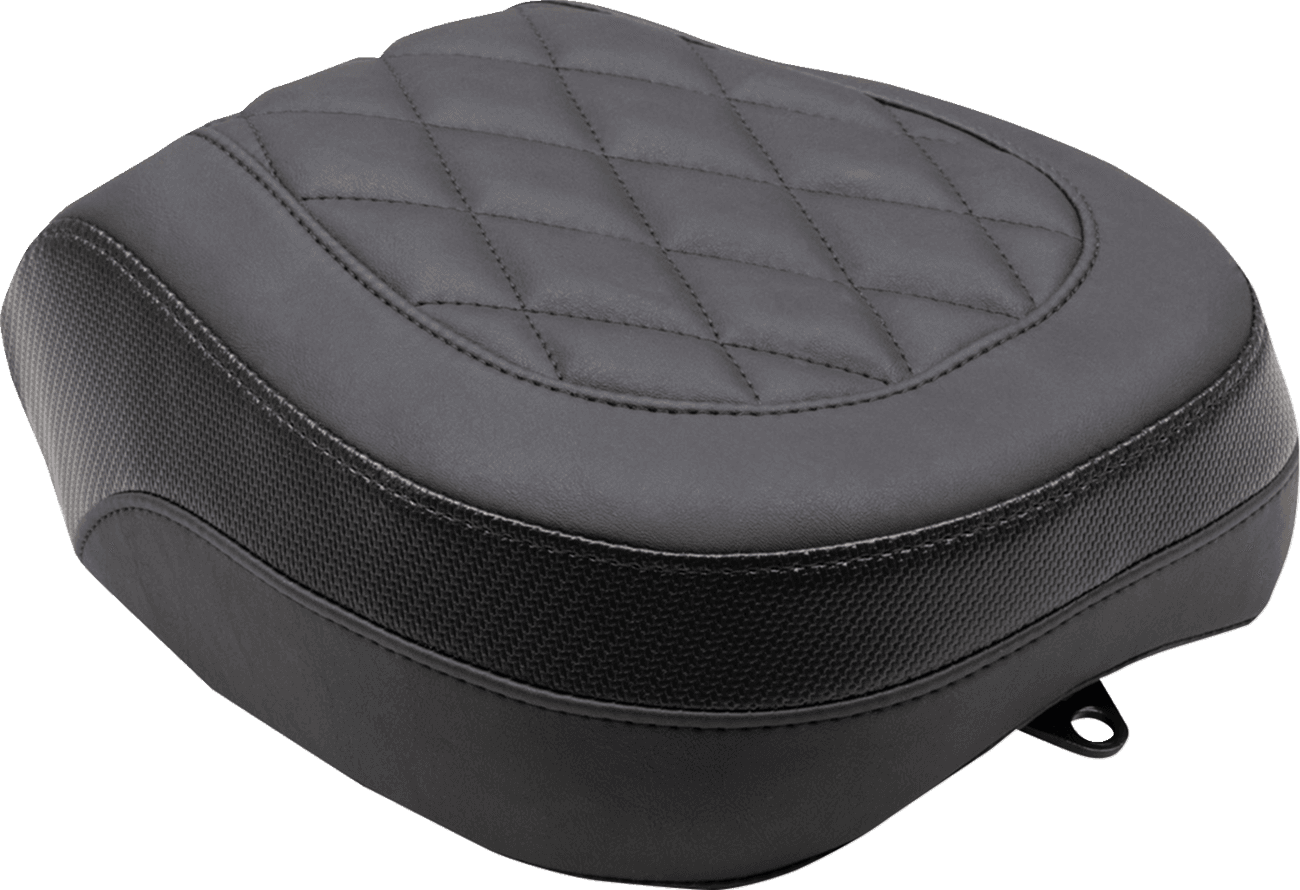 MUSTANG 0810-2386 Recessed Passenger Seat - Black - Diamond Stitch - Chief '22-'23