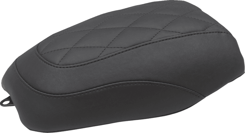 MUSTANG 0810-2389 Fastback Seat - Passenger - Black - Diamond Stitch - Vulcan S '15-'23 — image 1 of 2