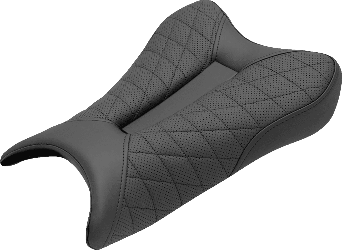 SADDLEMEN 0810-2400 Track Seat - Lattice Stitch - Black - ZX6R '19-'22
