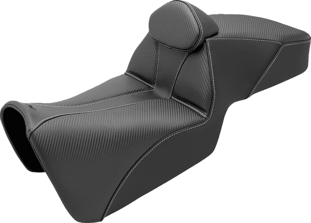 SADDLEMEN 0810-2407 Adventure Tour Seat - w/ Backrest - Black - Pan Am '21-'24