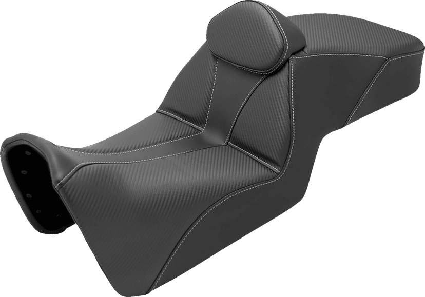 SADDLEMEN 0810-2408 Adventure Tour Seat - Low - w/ Backrest - Black - Pan Am '21-'24