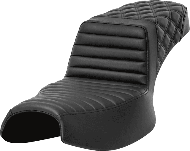 SADDLEMEN 0810-2410 Step-Up Seat - Front Tuck-n-Roll/Rear Lattice Stitch - Extended Reach - Challenger '20-'24 — image 1 of 2
