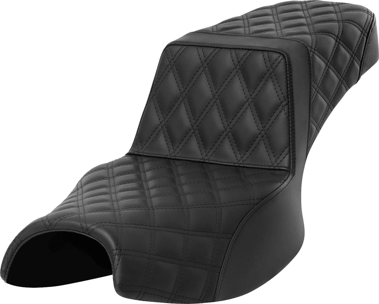 SADDLEMEN 0810-2411 Step-Up Seat - Full Lattice Stitch - Extended Reach - Challenger '20-'24