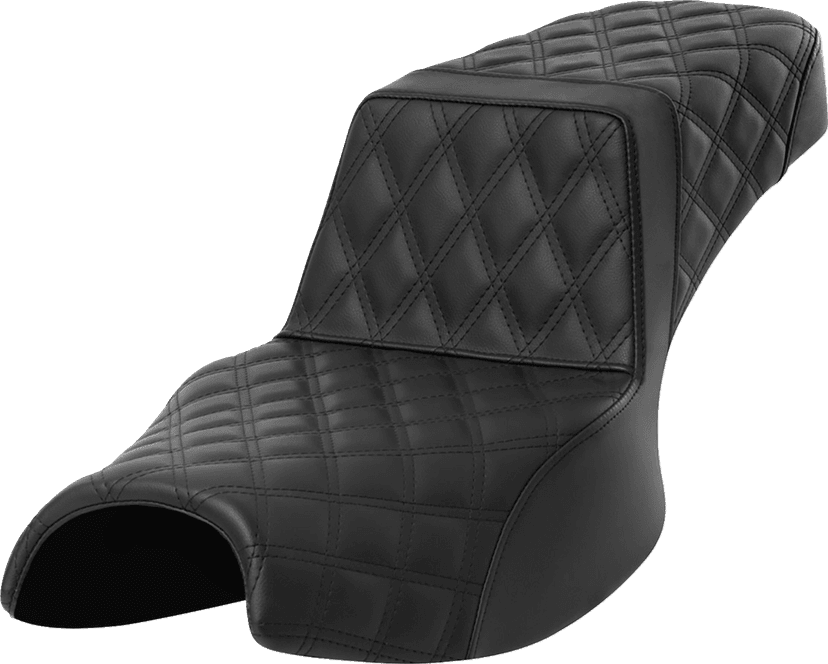SADDLEMEN 0810-2411 Step-Up Seat - Full Lattice Stitch - Extended Reach - Challenger '20-'24 — image 1 of 2