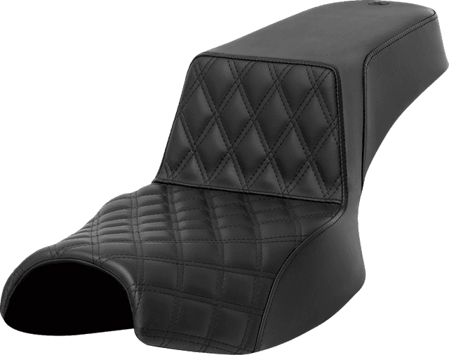 SADDLEMEN 0810-2414 Step-Up Seat - Front Lattice Stitch - Extended Reach - Challenger '20-'24 — image 1 of 2