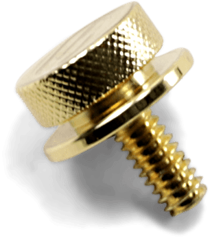 SADDLEMEN 0820-0122 1/4"-20 Seat Knob - Gold