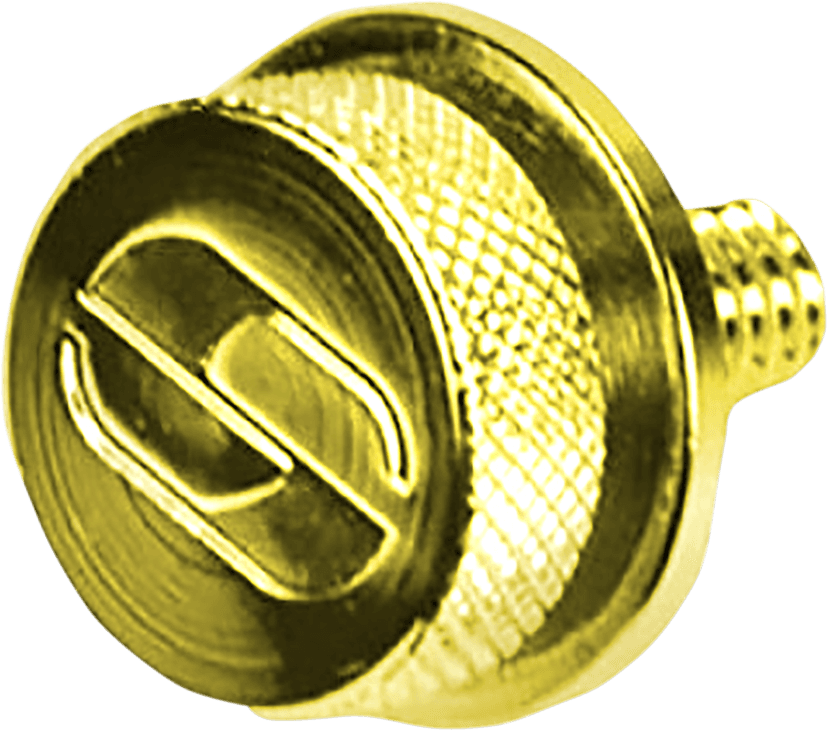 SADDLEMEN 0820-0122 1/4"-20 Seat Knob - Gold — image 2 of 2