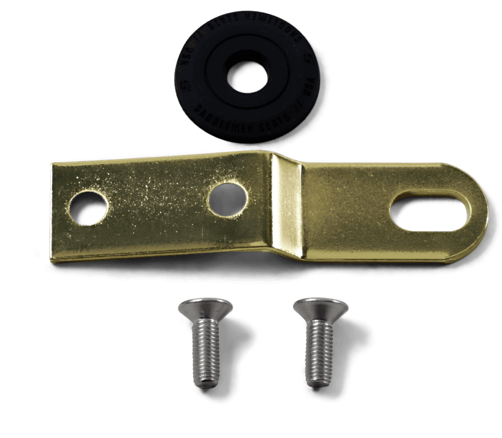 SADDLEMEN 0820-0123 Seat Bracket - Gold - 1/4"-28