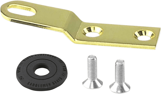 SADDLEMEN 0820-0123 Seat Bracket - Gold - 1/4"-28 — image 2 of 2