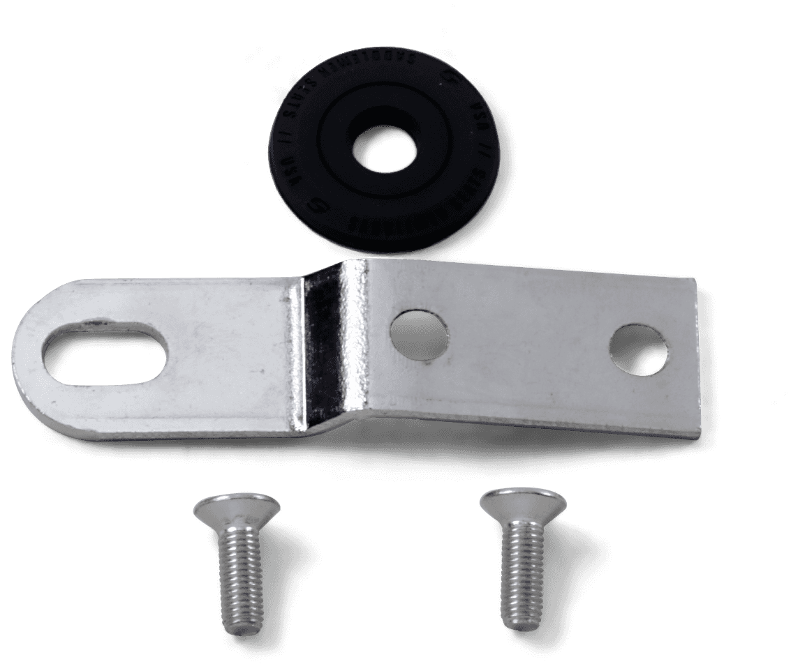 SADDLEMEN 0820-0124 Seat Bracket - Chrome - 1/4"-28