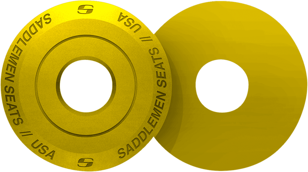 SADDLEMEN 0820-0129 Fender Seat Washer - Yellow