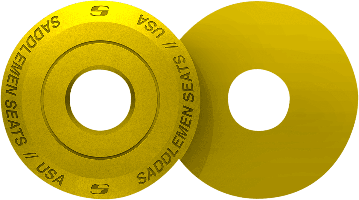 SADDLEMEN 0820-0129 Fender Seat Washer - Yellow