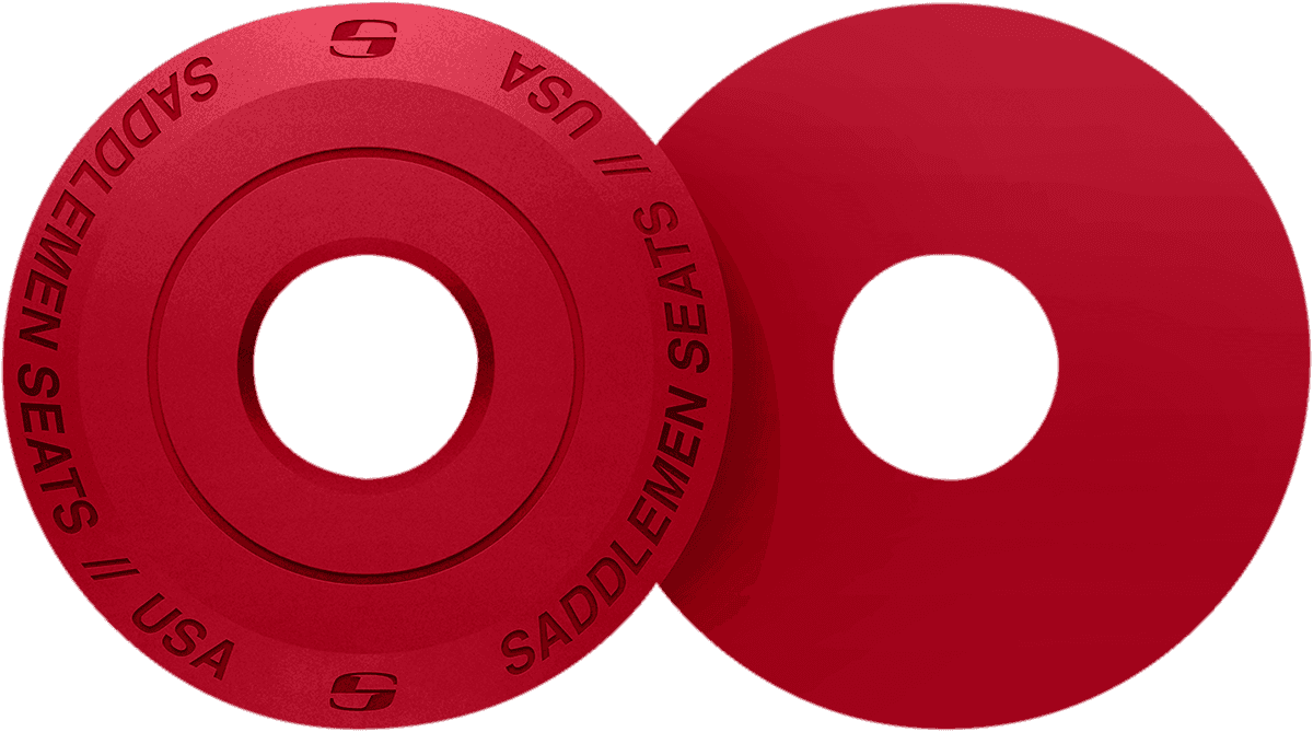 SADDLEMEN 0820-0130 Fender Seat Washer - Red