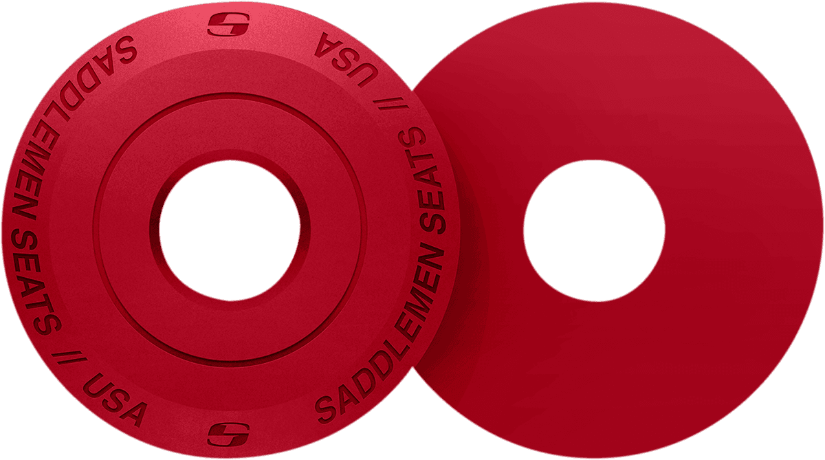SADDLEMEN 0820-0130 Fender Seat Washer - Red