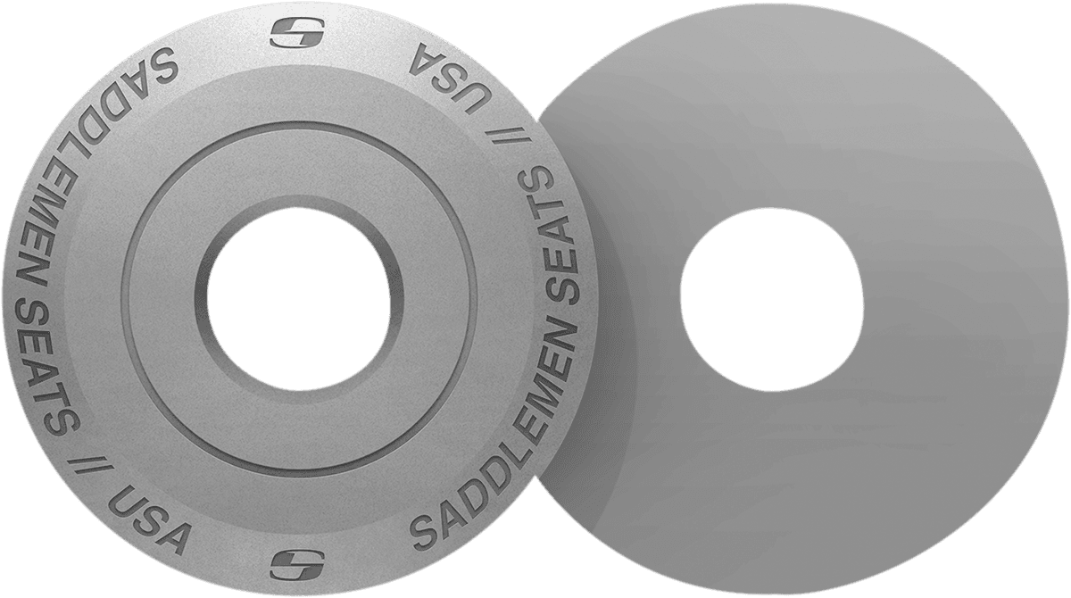 SADDLEMEN 0820-0140 Fender Seat Washer - Silver