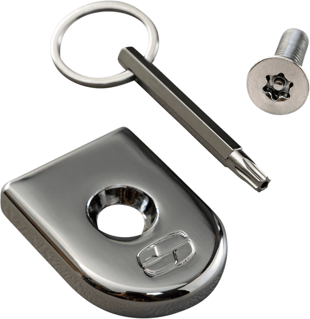 SADDLEMEN 0820-0154 Security Seat Screw - Chrome — image 2 of 3