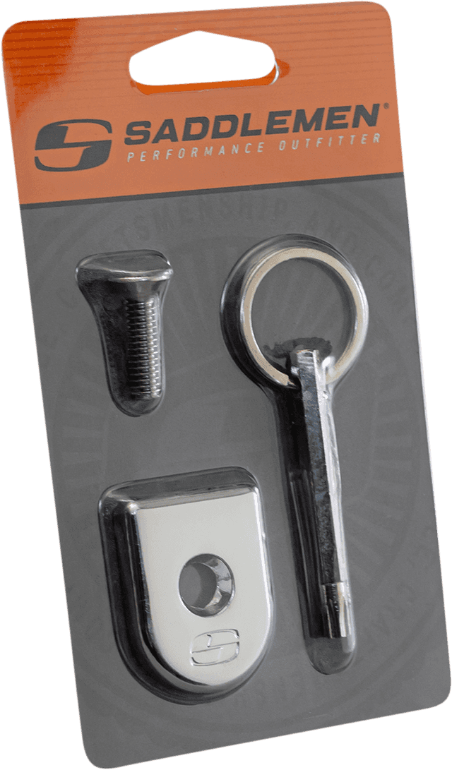 SADDLEMEN 0820-0154 Security Seat Screw - Chrome — image 1 of 3