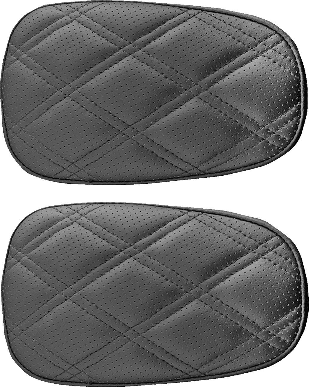 SADDLEMEN 0822-0305 Roadsofa™ Armrest Pad Covers - Lattice Stitch - FLH/FLT '09-'16
