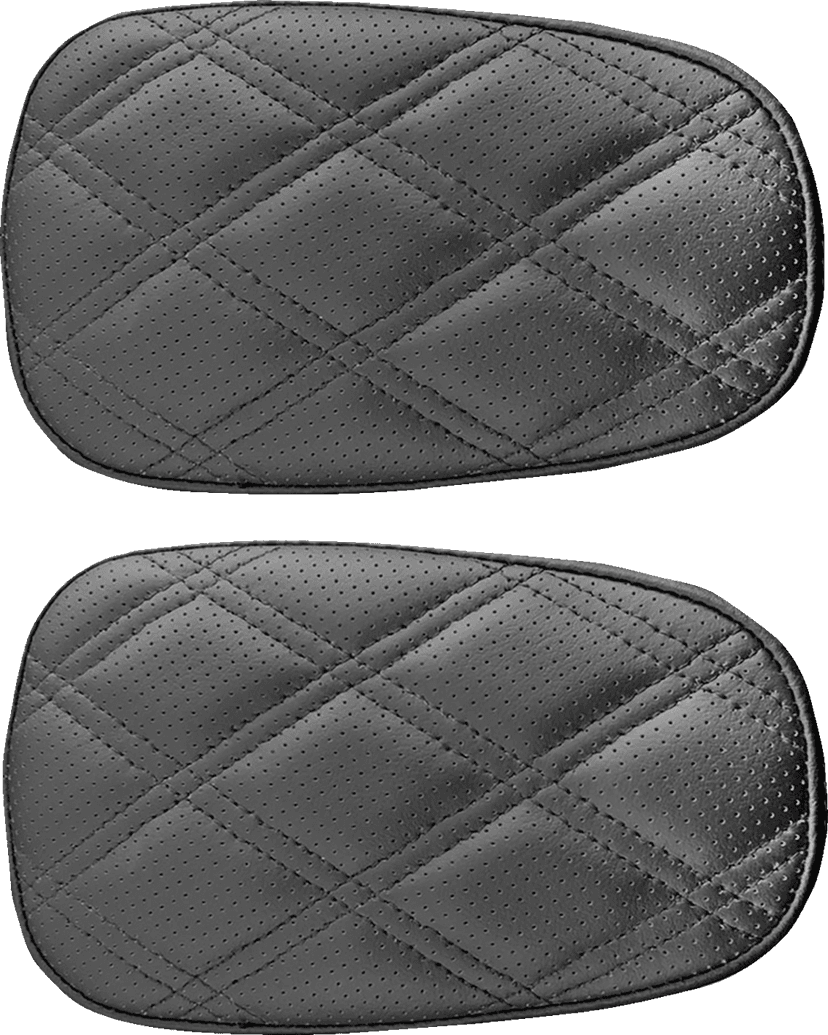SADDLEMEN 0822-0305 Roadsofa™ Armrest Pad Covers - Lattice Stitch - FLH/FLT '09-'16