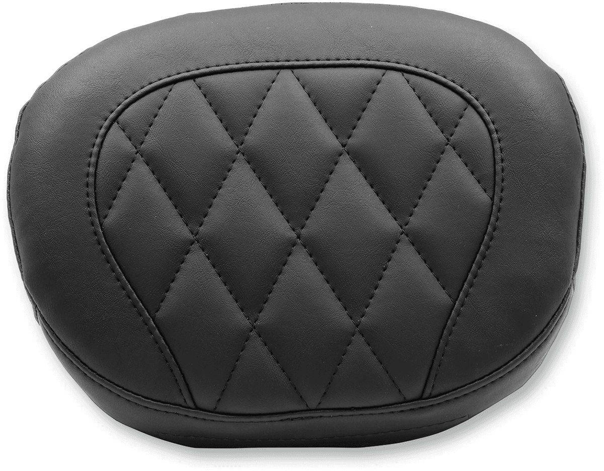 MUSTANG 0822-0312 Sissy Bar Pad - Black - Diamond - FXS/FLS '11-'17