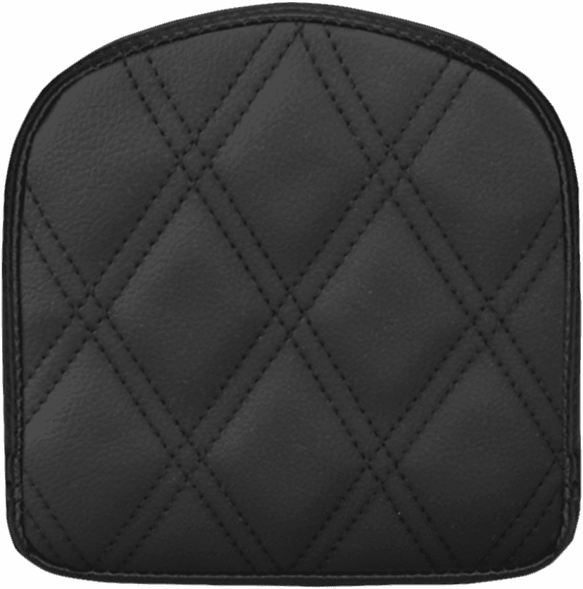 SADDLEMEN 0822-0325 Sissy Bar Pad - Lattice Stitched - Black - Universal