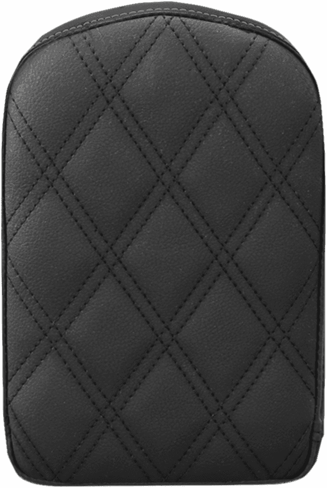 SADDLEMEN 0822-0326 Sissy Bar Pad - Lattice Stitched - Black - Universal