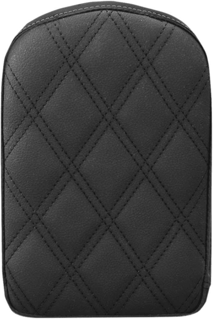 SADDLEMEN 0822-0326 Sissy Bar Pad - Lattice Stitched - Black - Universal