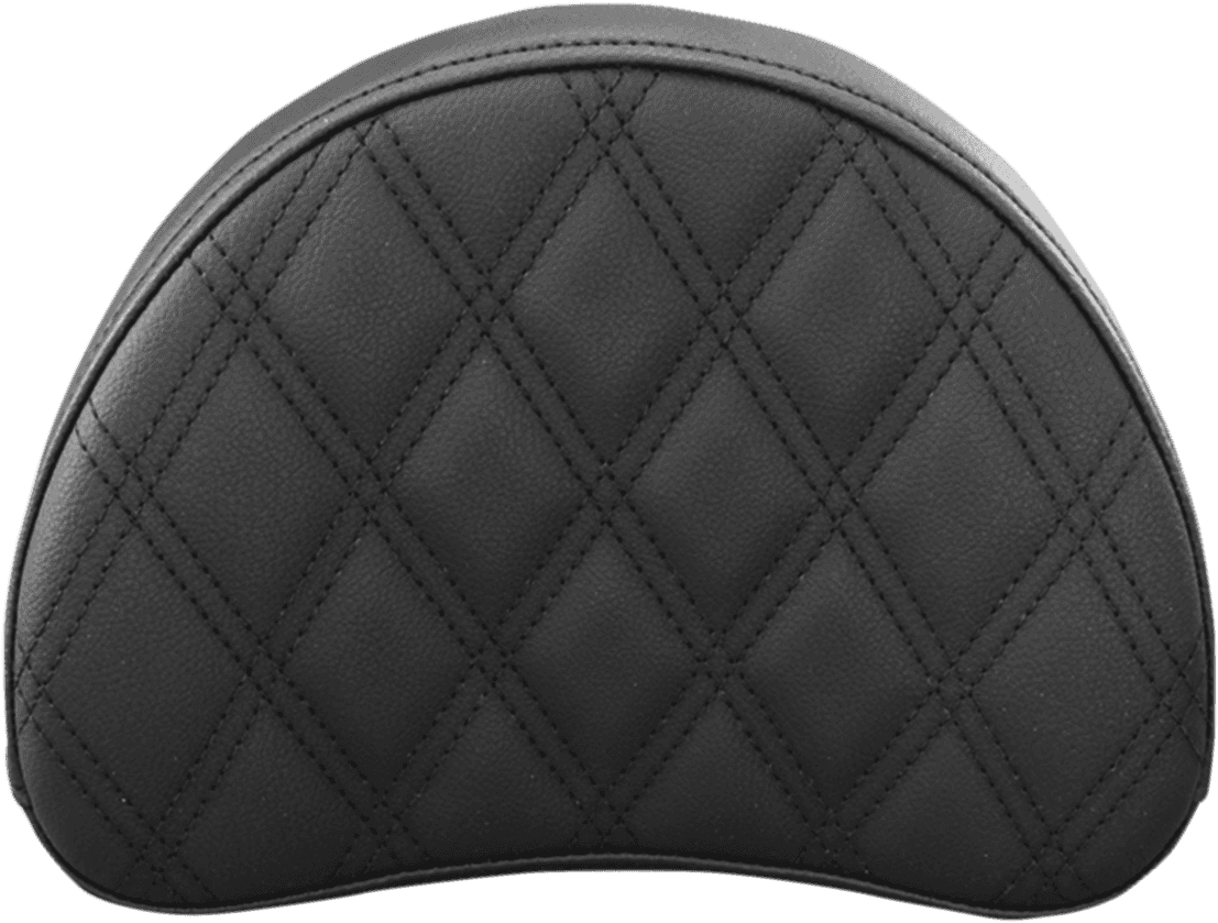 SADDLEMEN 0822-0327 Sissy Bar Pad - Lattice Stitched - Black - Universal