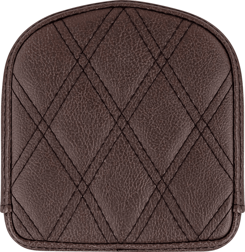 SADDLEMEN 0822-0328 Sissy Bar Pad - Lattice Stitched - Brown - Universal