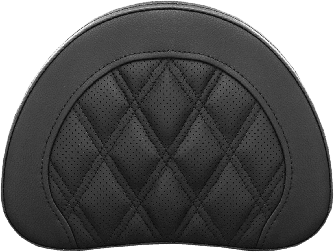 SADDLEMEN 0822-0337 Sissy Bar Pad - Lattice Stitched - Black - Universal