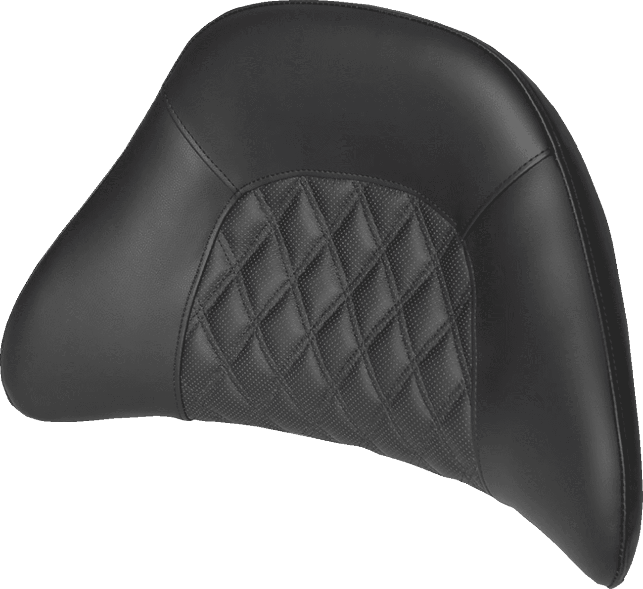 SADDLEMEN 0822-0466 Tour-Pak® Backrest Pad - Lattice Stitched - Black